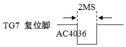 MCU Seriel Mode Reset Pin 單片機2線串行模式復位腳信號模擬圖